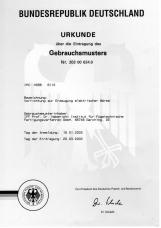 Gebrauchsmuster - Vorrichtung zur Erzeugung elektrischer Wärme